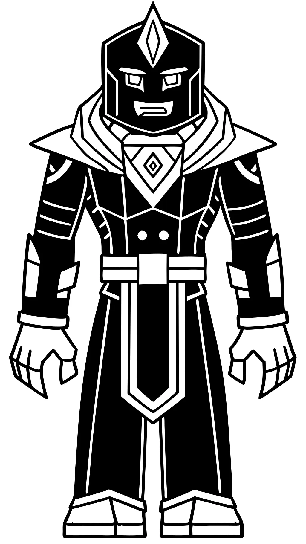 minecraft warden coloring pages